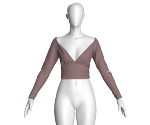 Girls Cute Criss Cross Top | Marvelous / Clo3d / obj / fbx