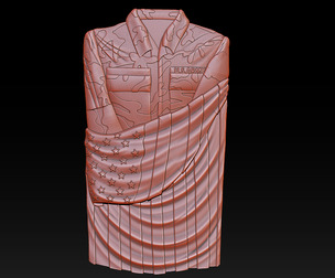 3D STL MODEL Flag and shirt