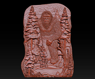 Bas-Relief Bigfoot Jewelry