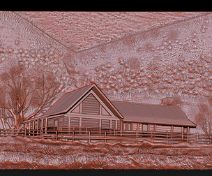 House model for cnc router
