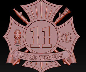 3D STL MODEL FOR CNC COAT OF ARMS