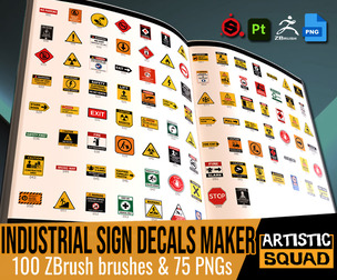 Industrial Sign Decals Maker