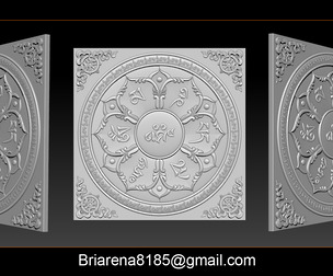 Mandala Relief Model