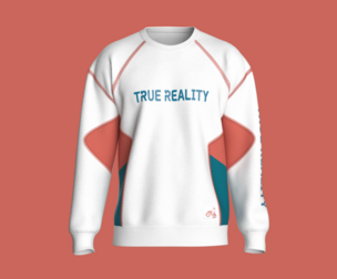 Men 3 Ton Printed Sweatshirt - TRUE REALITY | Marvelous / Clo3d / obj / fbx