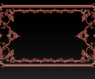 Ornamental Relief CNC Model for Wooden Doors and Wall Panels 1B