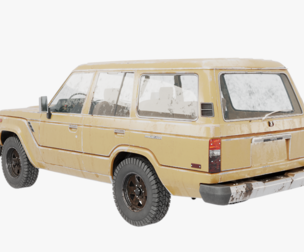 Toyota Land Cruiser J60 1980-1990 Aged and Rusted