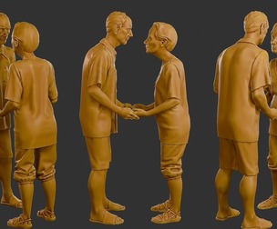 Casual elderly couple CEC1 002