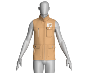 Men Multi Pocket Printed Vest | Marvelous / Clo3d / obj / fbx