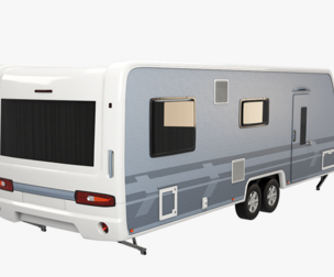 Long Camping Caravan