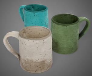 Ceramic Coffee Mug Game-Ready PBR Low-poly Prop