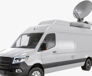 TV Broadcast Satellite Van PBR