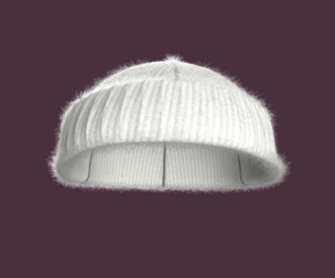 Winter Head Rib Cap | Marvelous / Clo3d / obj / fbx