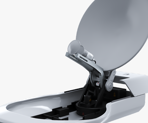 TV Broadcast Satellite Dish Roof Mounted PBR Workflow