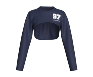 Girls Basketball Long Sleeve Crop Top | Marvelous / Clo3d / obj / fbx