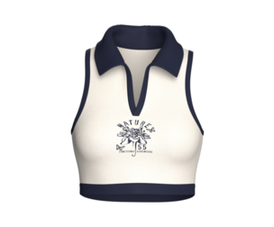 Girls Printed Sleeve Less Crop Top - NATURE | Marvelous / Clo3d / obj / fbx