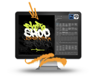 Graffiti Brush Pack For Photoshop And Clip Studio Paint- 144 Brushes