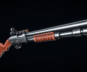Stylized Pump Shotgun