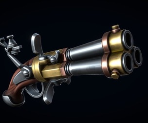 Stylized Flintlock Pistol