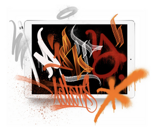 Graffiti Brushes for Procreate – Dirty Letters 5 - By Torus1