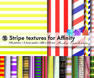 Stripe Textures Pack Assets set Textured Backgrounds 300 DPI Printable Instant Download for Affinity