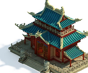 Volcano Hill - Palace Architecture 02