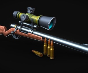 Stylized Sniper Rifle