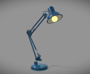 Desk Lamp Game-Ready PBR Low-poly Prop