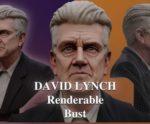 DAVID LYNCH renderable bust