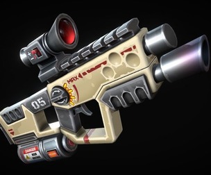 Stylized Laser SMG