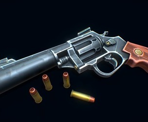 Stylized Magnum Revolver