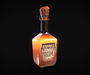 Stylized Bottle of Booze