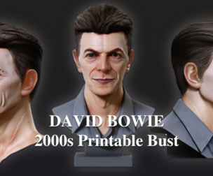 DAVID BOWIE 2000s renderable bust