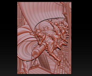 Epic Sailboat Warrior Relief