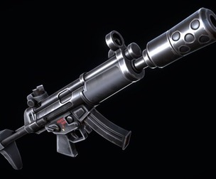 Stylized Suppressed Machine Gun