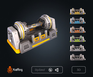 SCI-FI Reactor V1 - Futuristic Power Core – Game Ready