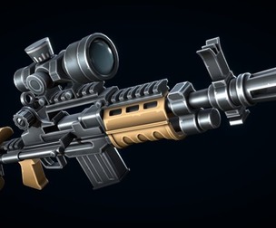 Stylized Automatic Rifle
