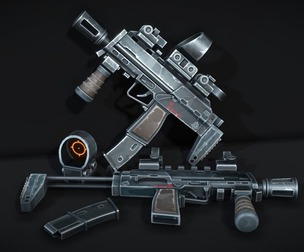 Stylized Tactical Submachine Gun