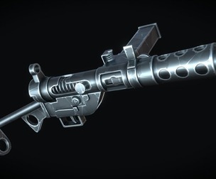 Stylized Vintage SMG
