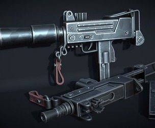 Stylized Compact SMG