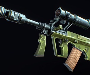 Stylized Bullpup Assault Rifle