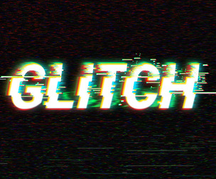 Glitch. PSD Fully Editable Text Effect. Layer Style PSD Mockup Template