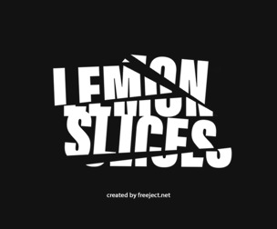 Lemon Slices. PSD Fully Editable Text Effect. Layer Style PSD Mockup Template