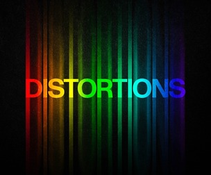 Distortions PSD Fully Editable Text Effect. Layer Style PSD Mockup Template