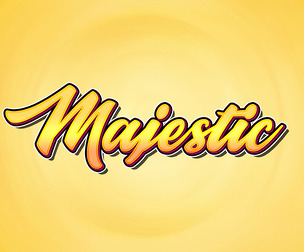 Majestic PSD Fully Editable Text Effect. Layer Style PSD Mockup Template