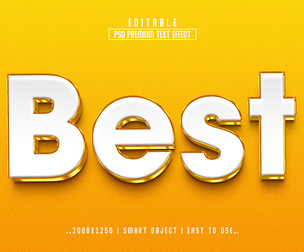 3D Best PSD Fully Editable Text Effect. Layer Style PSD Mockup Template