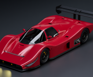 Mid-poly Group C racing prototype v1