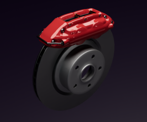 4 piston big disc brakes