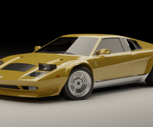 80s-70s mid-engine supercar