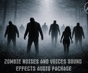 Zombie Noises And Voices Sound Effects Audio Package