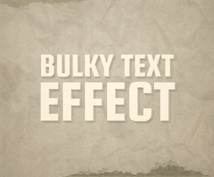 3D Bulky Text Effect PSD Fully Editable Text Effect. Layer Style PSD Mockup Template